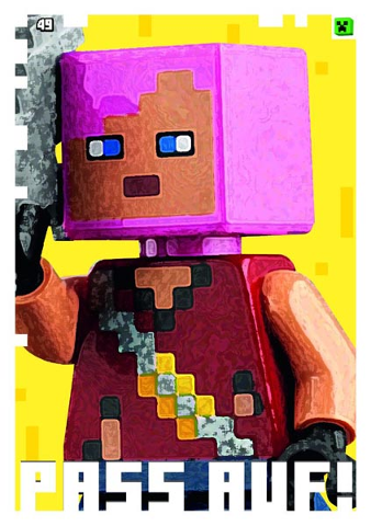 Minecraft Trading Card Collection (German) Series 1 - # 49 Pass auf!