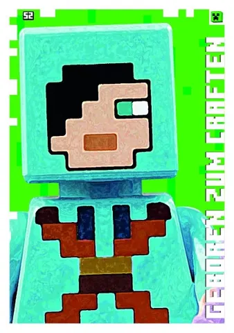 Minecraft Trading Card Collection (German) Series 1 - # 52 Geboren zum Craften