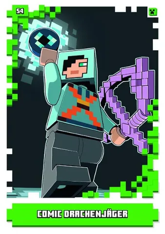 Minecraft Trading Card Collection (German) Series 1 - # 54 Comic Drachenjäger