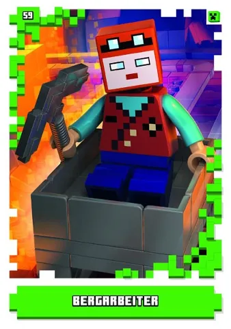 Minecraft Trading Card Collection (German) Series 1 - # 59 Bergarbeiter