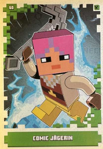 Minecraft Trading Card Collection (German) Series 1 - # 60 Comic Jägerin