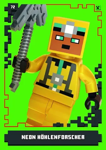 Minecraft Trading Card Collection (German) Series 1 - # 72 Neon Höhlenforscher