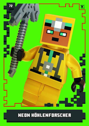 Minecraft Trading Card Collection (German) Series 1 - # 72 Neon Höhlenforscher