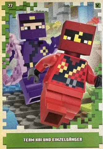 Minecraft Trading Card Collection (German) Series 1 - # 77 Team Kai und Einzelgänger