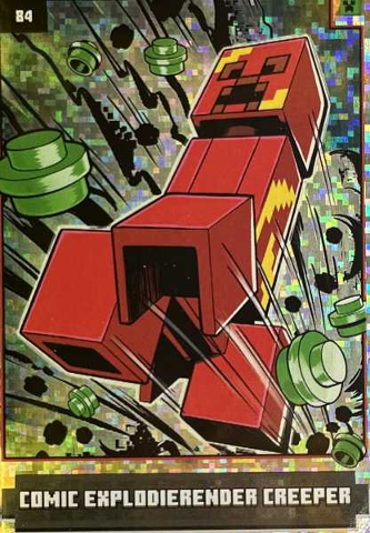 Minecraft Trading Card Collection (German) Series 1 - # 84 Comic Explodierender Creeper