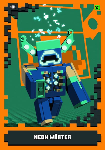 Minecraft Trading Card Collection (German) Series 1 - # 101 Neon Wärter