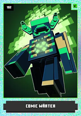 Minecraft Trading Card Collection (German) Series 1 - # 102 Comic Wärter