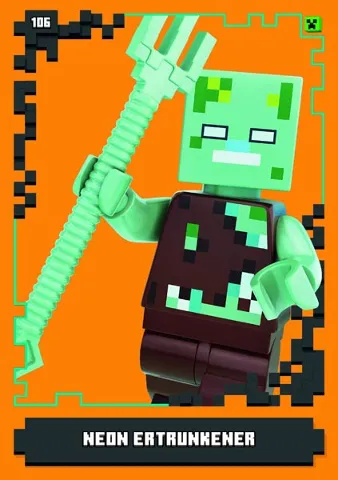Minecraft Trading Card Collection (German) Series 1 - # 106 Neon Ertrunkener