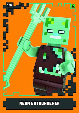 Minecraft Trading Card Collection (German) Series 1 - # 106 Neon Ertrunkener