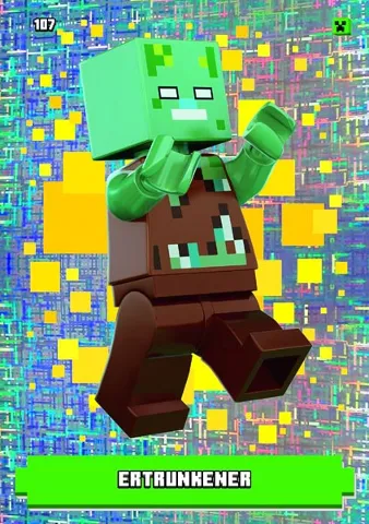 Minecraft Trading Card Collection (German) Series 1 - # 107 Ertrunkener