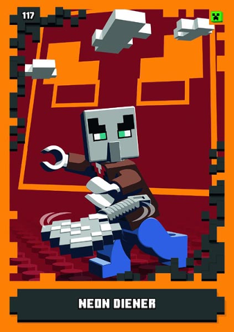 Minecraft Trading Card Collection (German) Series 1 - # 117 Neon Diener