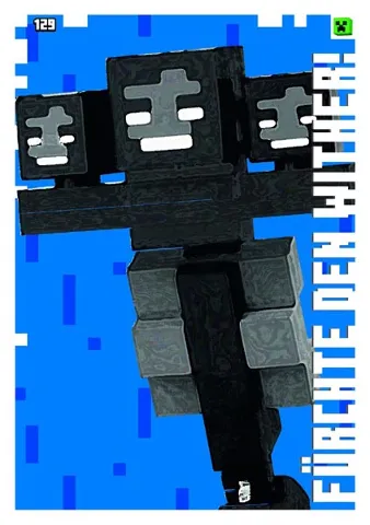 Minecraft Trading Card Collection (German) Series 1 - # 129 Fürchte den Wither!