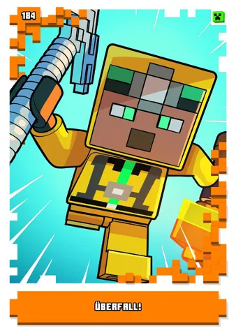 Minecraft Trading Card Collection (German) Series 1 - # 184 Überfall!