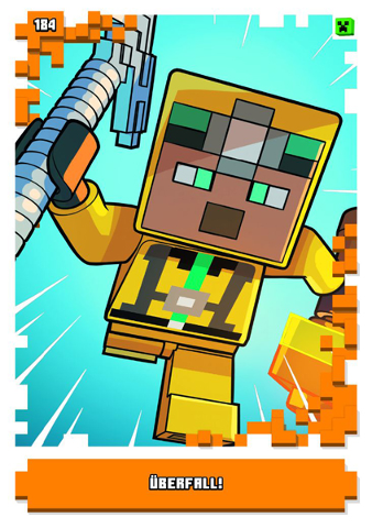 Minecraft Trading Card Collection (German) Series 1 - # 184 Überfall!