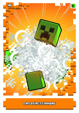 Minecraft Trading Card Collection (German) Series 1 - # 186 Explosive Stimmung