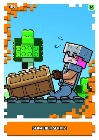 Minecraft Trading Card Collection (German) Series 1 - # 194 Schwerer Schatz