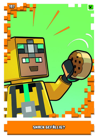 Minecraft Trading Card Collection (German) Series 1 - # 197 Snack Gefällig?