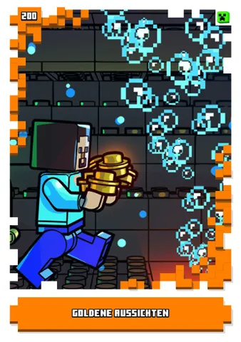 Minecraft Trading Card Collection (German) Series 1 - # 200 Goldene Aussichten