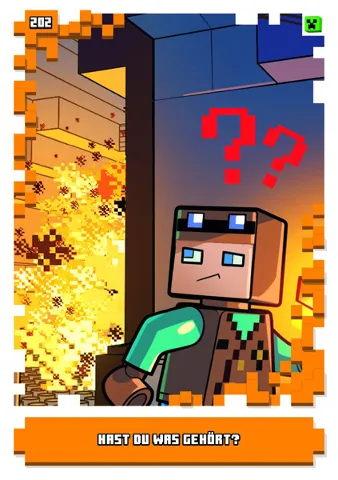 Minecraft Trading Card Collection (German) Series 1 - # 202 Hast du was Gehört?