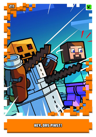 Minecraft Trading Card Collection (German) Series 1 - # 211 Hey, das Pikst!