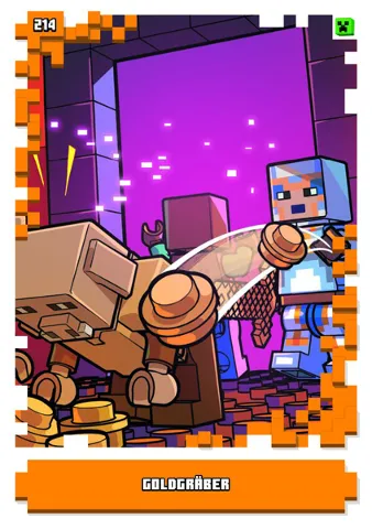 Minecraft Trading Card Collection (German) Series 1 - # 214 Goldgräber