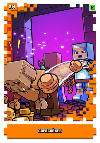 Minecraft Trading Card Collection (German) Series 1 - # 214 Goldgräber