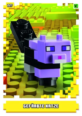 Minecraft Trading Card Collection (German) Series 1 - # 227 Gefärbte Katze
