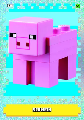 Minecraft Trading Card Collection (German) Series 1 - # 236 Schwein