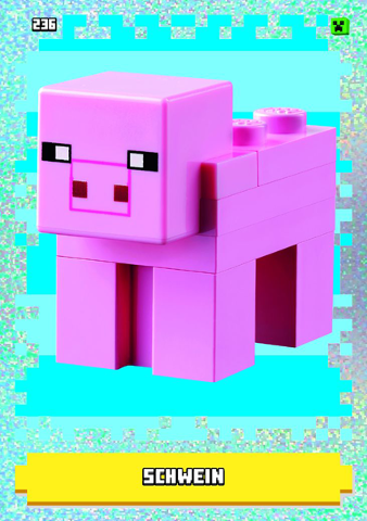 Minecraft Trading Card Collection (German) Series 1 - # 236 Schwein