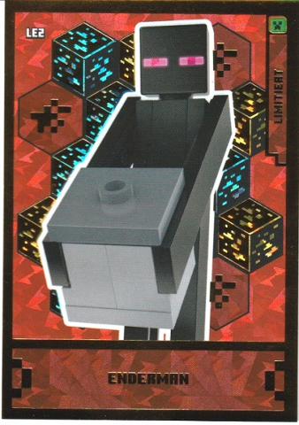Minecraft Trading Card Collection (German) Series 1 - # LE2 Enderman Limited Edition