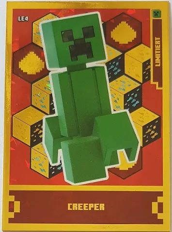 Minecraft Trading Card Collection (German) Series 1 - # LE4 Creeper Limited Edition
