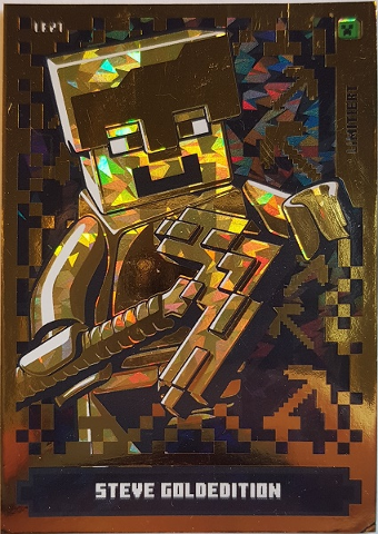Minecraft Trading Card Collection (German) Series 1 - # LE21 Steve Goldedition Limited Edition