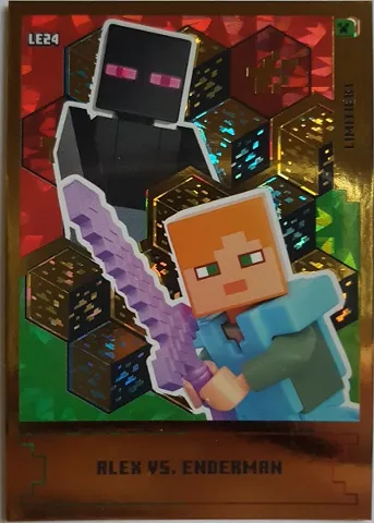 Minecraft Trading Card Collection (German) Series 1 - # LE24 Alex vs. Enderman Limited Edition