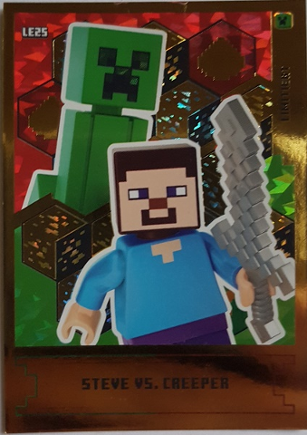 Minecraft Trading Card Collection (German) Series 1 - # LE25 Steve vs. Creeper Limited Edition