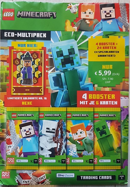 Minecraft Trading Card Collection (German) Series 1 - Eco-multipack (with # LE16 Hexe Limited Edition)