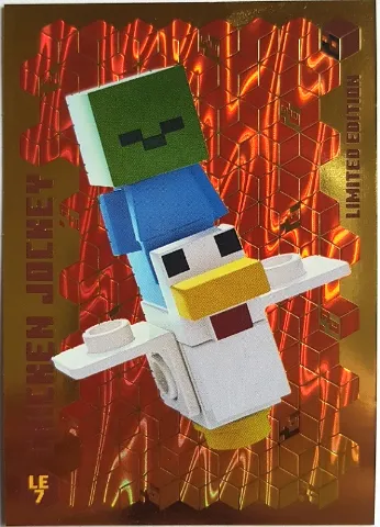 Minecraft Trading Card Collection (German) Series 3 - # LE7 Chicken Jockey Limited Edition