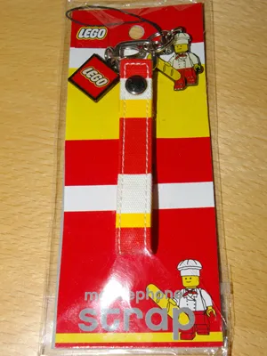 Mobile Phone Accessory, Strap with Chef with Baguette Pendant