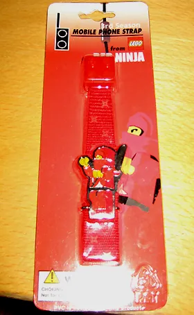 Mobile Phone Accessory, Strap with Ninja Red