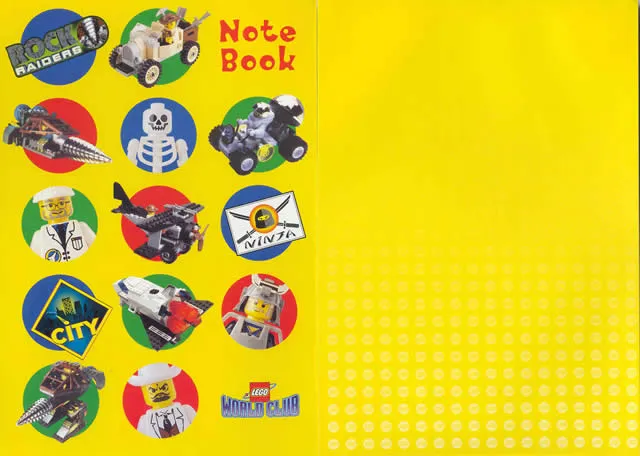 Notebook, Lego World Club 1999