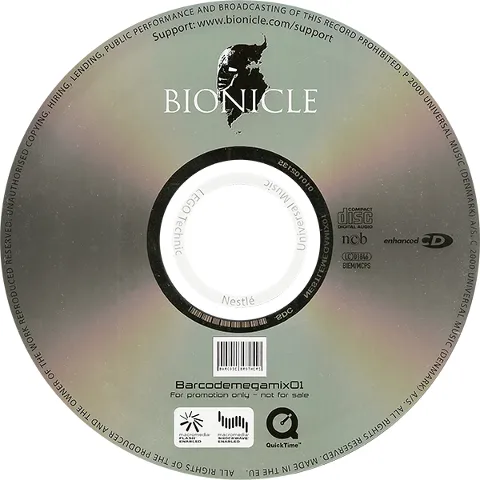 BIONICLE Promotional Nesquik CD-ROM (Barcodemegamix01)