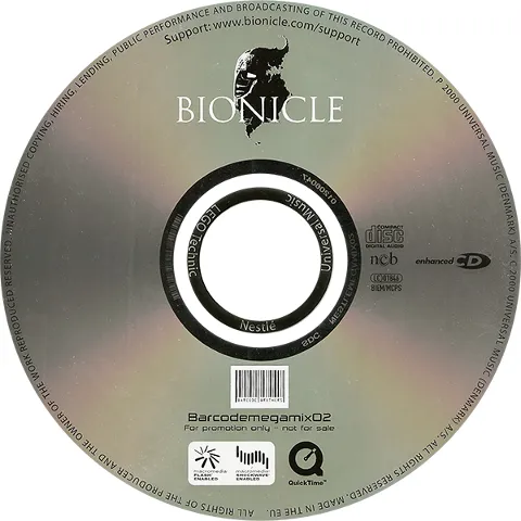 BIONICLE Promotional Nesquik CD-ROM (Barcodemegamix02)