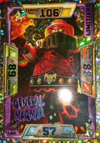 NEXO KNIGHTS Trading Card Game (German) Series 1 - # LE4 General Magmar