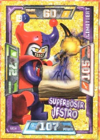 NEXO KNIGHTS Trading Card Game (German) Series 1 - # LE14 Superböser Jestro