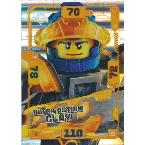 NEXO KNIGHTS Trading Card Game (German) Series 2 - # 4 Ultra Action Clay