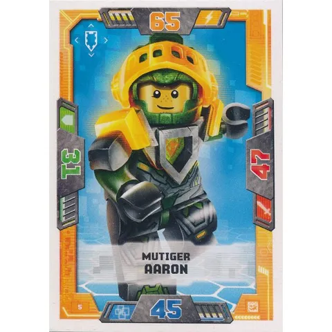 NEXO KNIGHTS Trading Card Game (German) Series 2 - # 5 Mutiger Aaron