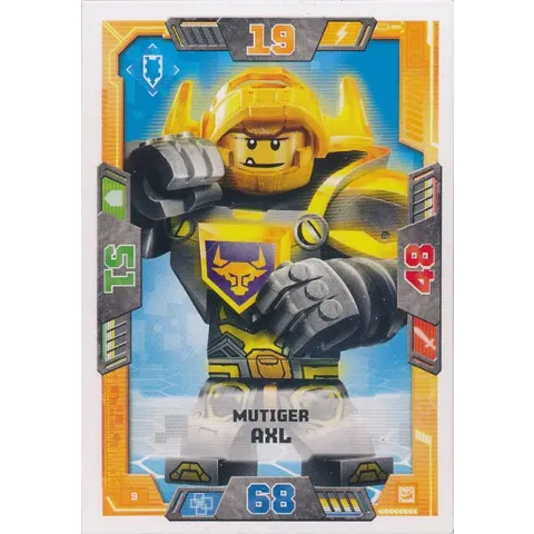 NEXO KNIGHTS Trading Card Game (German) Series 2 - # 9 Mutiger Axl