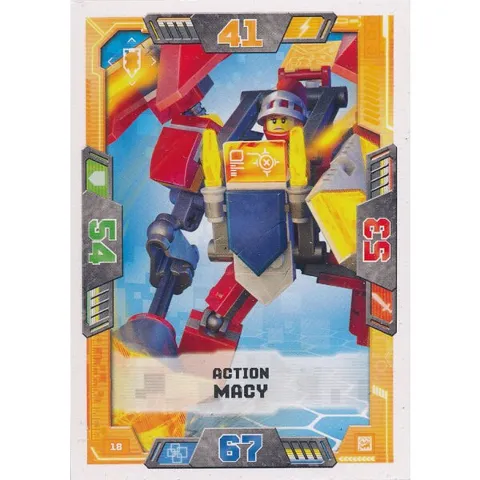 NEXO KNIGHTS Trading Card Game (German) Series 2 - # 18 Action Macy
