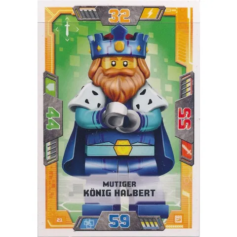 NEXO KNIGHTS Trading Card Game (German) Series 2 - # 21 Mutiger König Halbert
