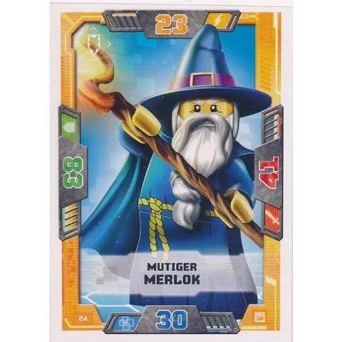 NEXO KNIGHTS Trading Card Game (German) Series 2 - # 24 Mutiger Merlok
