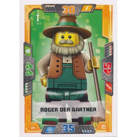 NEXO KNIGHTS Trading Card Game (German) Series 2 - # 29 Roger Der Gärtner